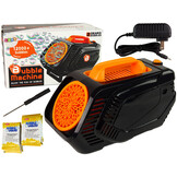 Bellenblaasmachine - bubbel machine - 29x13x16cm - zwart oranje