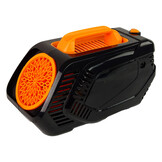 Bellenblaasmachine - bubbel machine - 29x13x16cm - zwart oranje