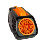 Bellenblaasmachine - bubbel machine - 29x13x16cm - zwart oranje