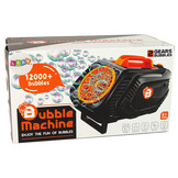 Bellenblaasmachine - bubbel machine - 29x13x16cm - zwart oranje