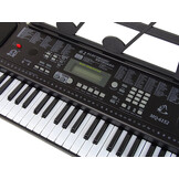 Keyboard piano - 70x23x7cm - met microfoon - zwart
