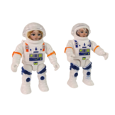 Raket speelgoed - speelset - 8 delig - wit blauw