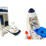 Raket speelgoed - speelset - 8 delig - wit blauw