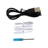 RC vliegtuig - 24x6x18 cm - met kleurrijke lichten - zilverblauw