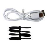 RC vliegtuig - 24x6x18cm - met kleurrijke lichten - donkerblauw