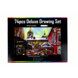 Kleurpotloden - 74 delig - met slijper, gum en patronen boek