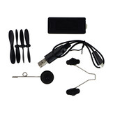 RC vliegtuig - 38x10x40cm - 0,5m/sec - 150 tot 200m - wit blauw