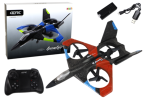 RC vliegtuig - 28x37x9cm - met camera - tot 10m - LED - rood