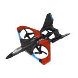 RC vliegtuig - 28x37x9cm - met camera - tot 10m - LED - rood