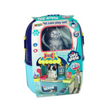 Speelgoed kattensalon - schoonheidssalon - 9x8x15cm - blauw