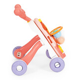 Loopwagen en activiteitentafel - 2-in-1 - met 3 ballen - oranje