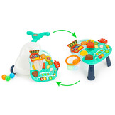 Loopwagen en activiteitentafel - 2-in-1 - met 3 ballen - groen