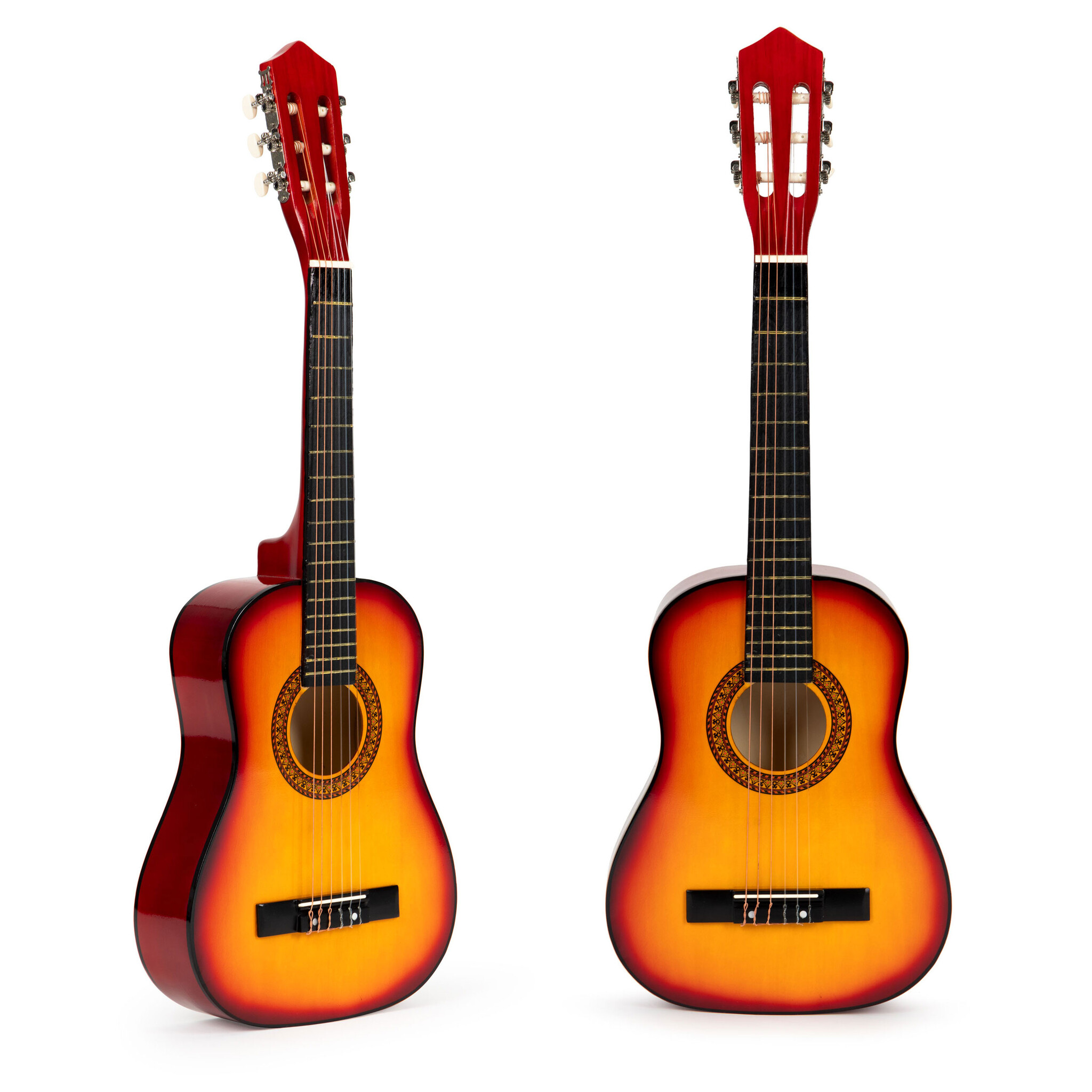 Kinder gitaar - akoestische gitaar - 86x31x8,5 cm - oranje