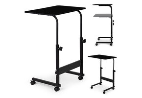 Laptoptafel - 43x39x83 cm - hoogte verstelbaar - zwart