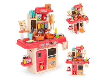 Kinderkeuken - 63x31x23cm - 42 accessoires - met stoomgenerator
