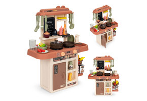 Kinderkeuken - 63x31,5x45,5cm - 42 accessoires - met stoom