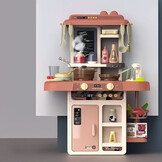 Kinderkeuken - 63x31,5x45,5cm - 42 accessoires - met stoom