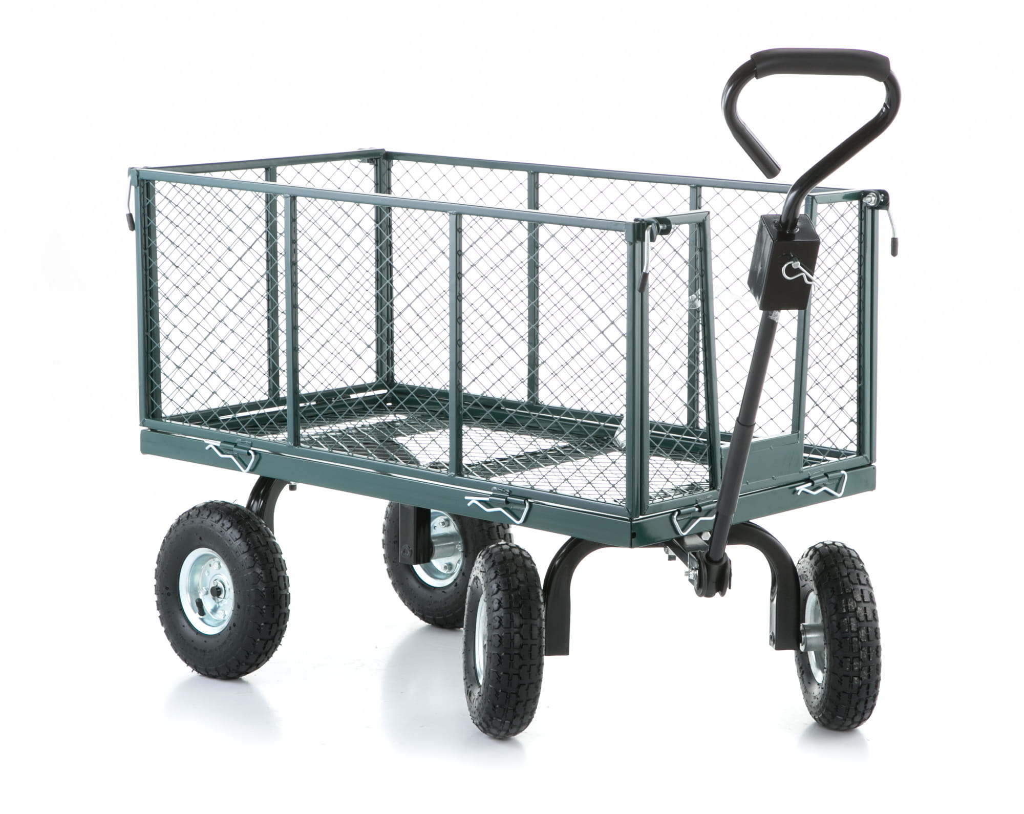 Tuinkar - bolderkar - met uitneembare zak - tot 450 kg - groen