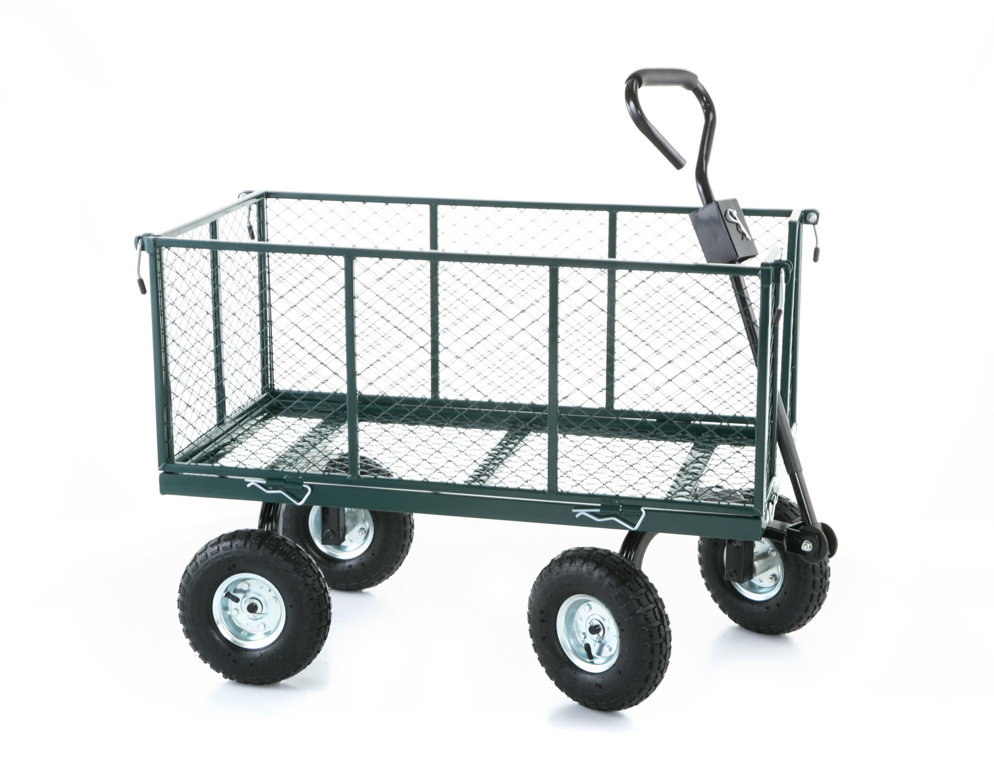 Tuinkar - bolderkar - met uitneembare zak - tot 450 kg - groen