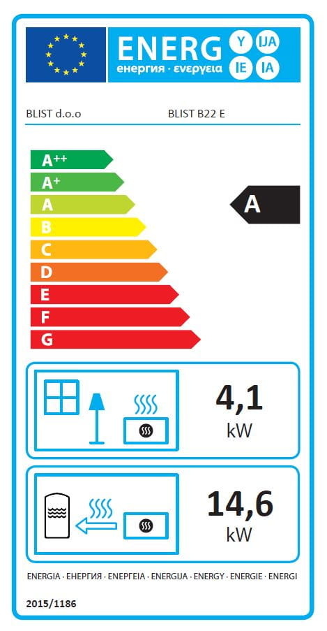 CV houtkachel met waterjas - 22kW - antraciet