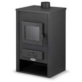 CV Houtkachel - staal - vrijstaand - 22kw