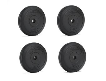 Halterschijf gewichten set GIETIJZER 20 kg - 26 mm diameter - 4x 5 kg