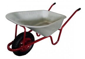Kruiwagen - 140 liter - rood - 140x60x65 cm