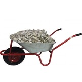 Kruiwagen - 140 liter - rood - 140x60x65 cm