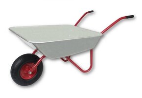 Kruiwagen - 80L - rood - 80x60x35cm