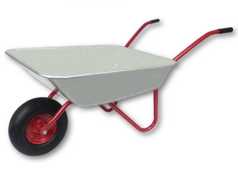 Kruiwagen - 80L - rood - 80x60x35cm