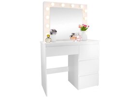 Kaptafel - met verlichting - 4 laden