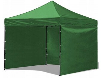 Partytent 3x3 - groen - PVC - waterdicht - stabiel
