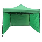 Partytent 3x3 - groen - PVC - waterdicht - stabiel