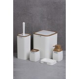 Badkamer set - wit - hout - vierkant - 5-delig