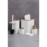 Badkamer set - wit - hout - vierkant - 5-delig