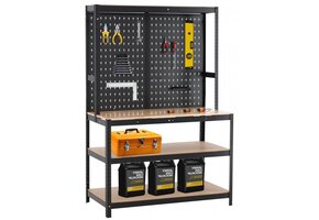 Werkbank - rubberhouten blad - 120x60x180cm