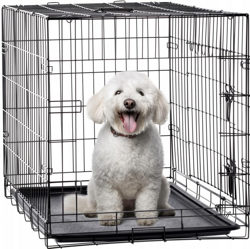 Hondenbench - zwart - 91x57x63,5