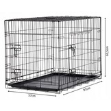 Hondenbench - zwart - 91x57x63,5