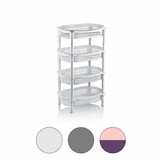 Kunststof opbergrek - met 4 manden - 51x31x85cm