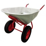 Kruiwagen - 140L - rood - 170x60x63cm