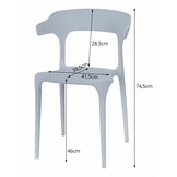 Zwarte design stoel - ULME - 2 stuks