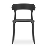 Zwarte design stoel - ULME - 2 stuks