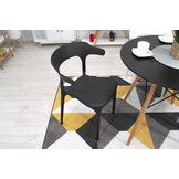 Zwarte design stoel - ULME - 2 stuks