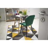 Eetkamerstoel - fluweel - groen - 2 stuks