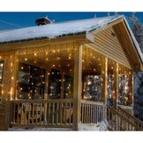 Kerstverlichting gordijn warm wit led - 200x70cm - Buiten - Flash