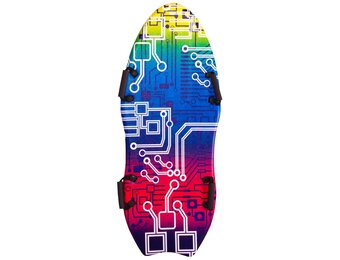 Bodyboard - veelkleurig - schuim - 122x51x2,2CM