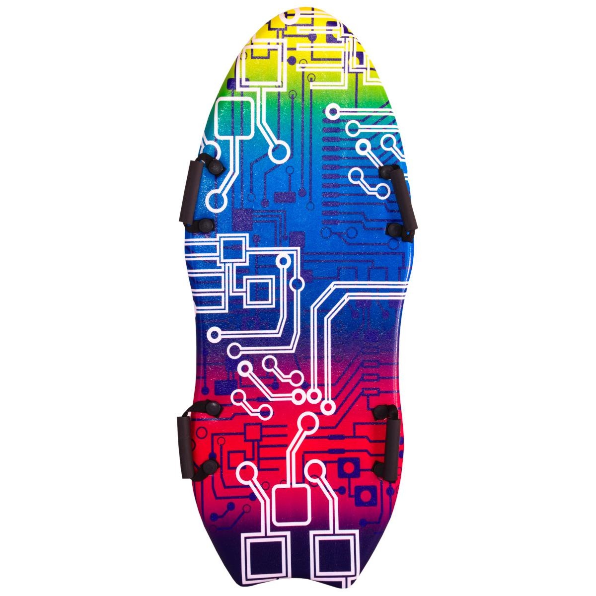 Bodyboard - veelkleurig - schuim - 122x51x2,2CM