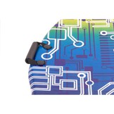 Bodyboard - veelkleurig - schuim - 122x51x2,2CM