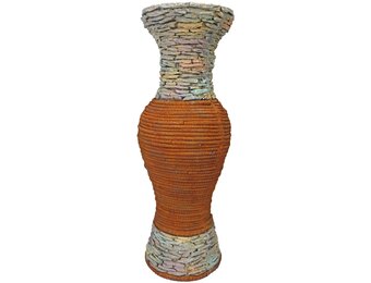 Tuinvaas - 23.5x23x63,5cm - bruin