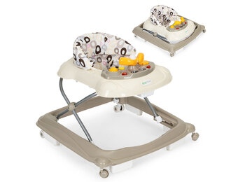 Loopstoel - multimediapaneel - LED & geluiden - beige